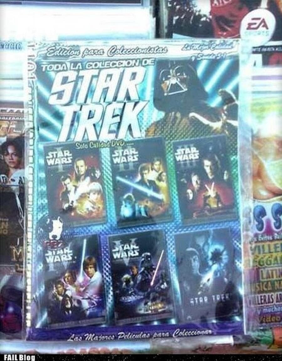 fail star trek t Star Wars