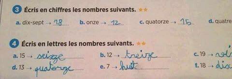 reponse, devoir, chiffre, nombre