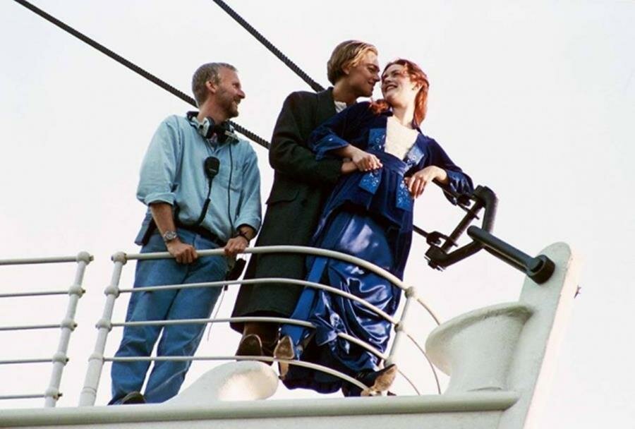 Rose, Jack et le réalisateur James Cameron