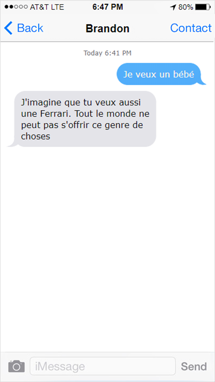 SMS, réponse, mec