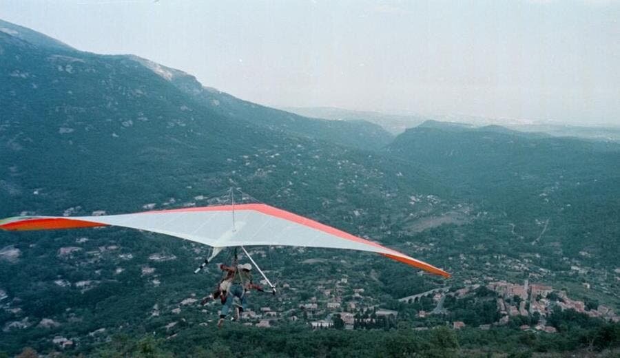 deltaplane, montagnes