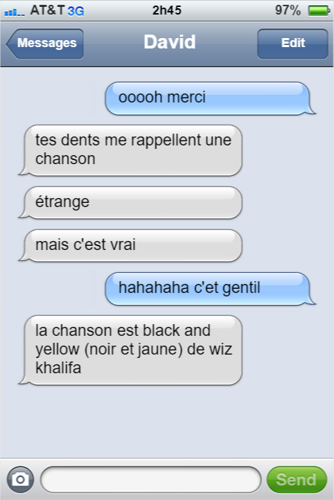 dents, david, chanson, sms