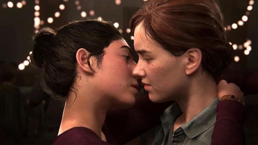 last of us, femmes, bisou