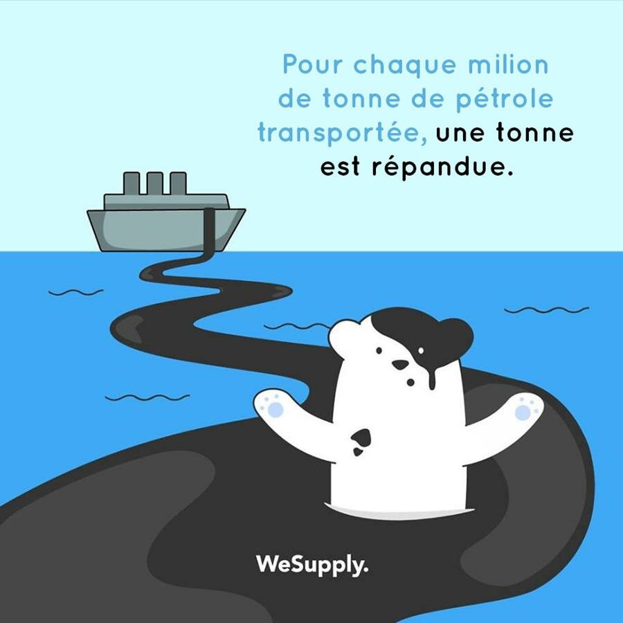 illustration, WeSupply, ours, problèmes environnementaux