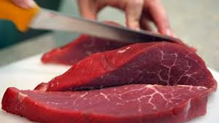 viande, rouge, crue