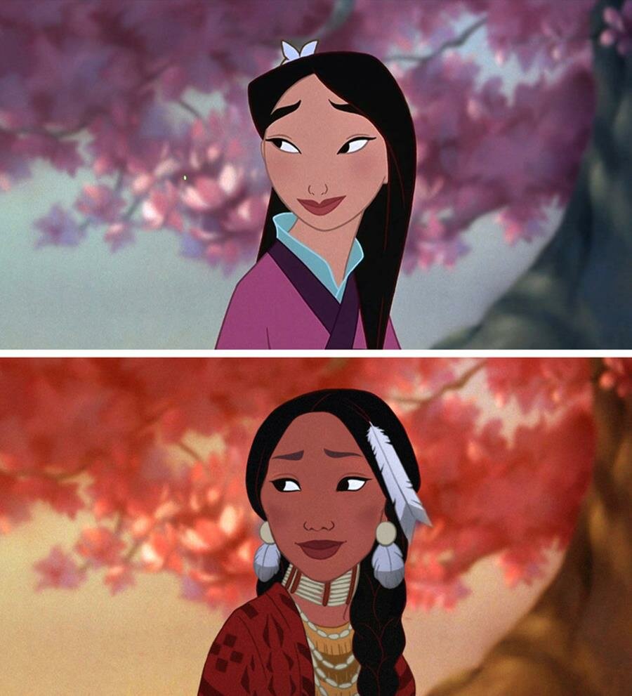 princesse, disney, nationalité, mulan