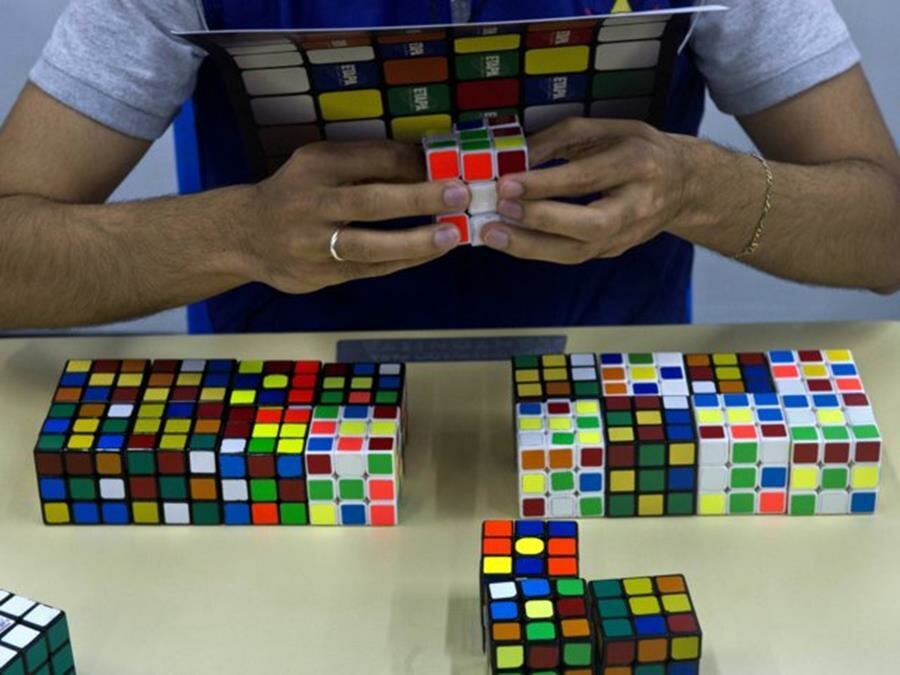 rubik's cube, aveugle