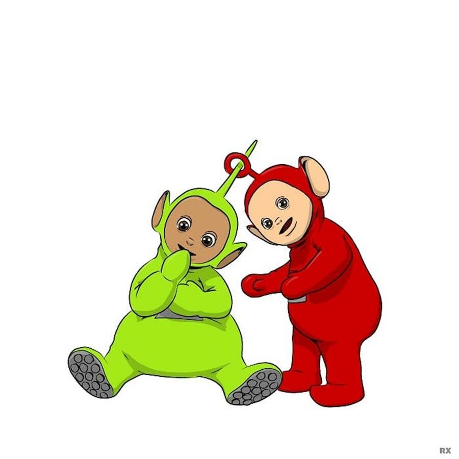 rx strip, humour noir, illustration, teletubbies