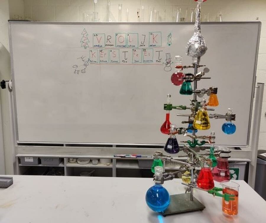 sapin de noël, chimie