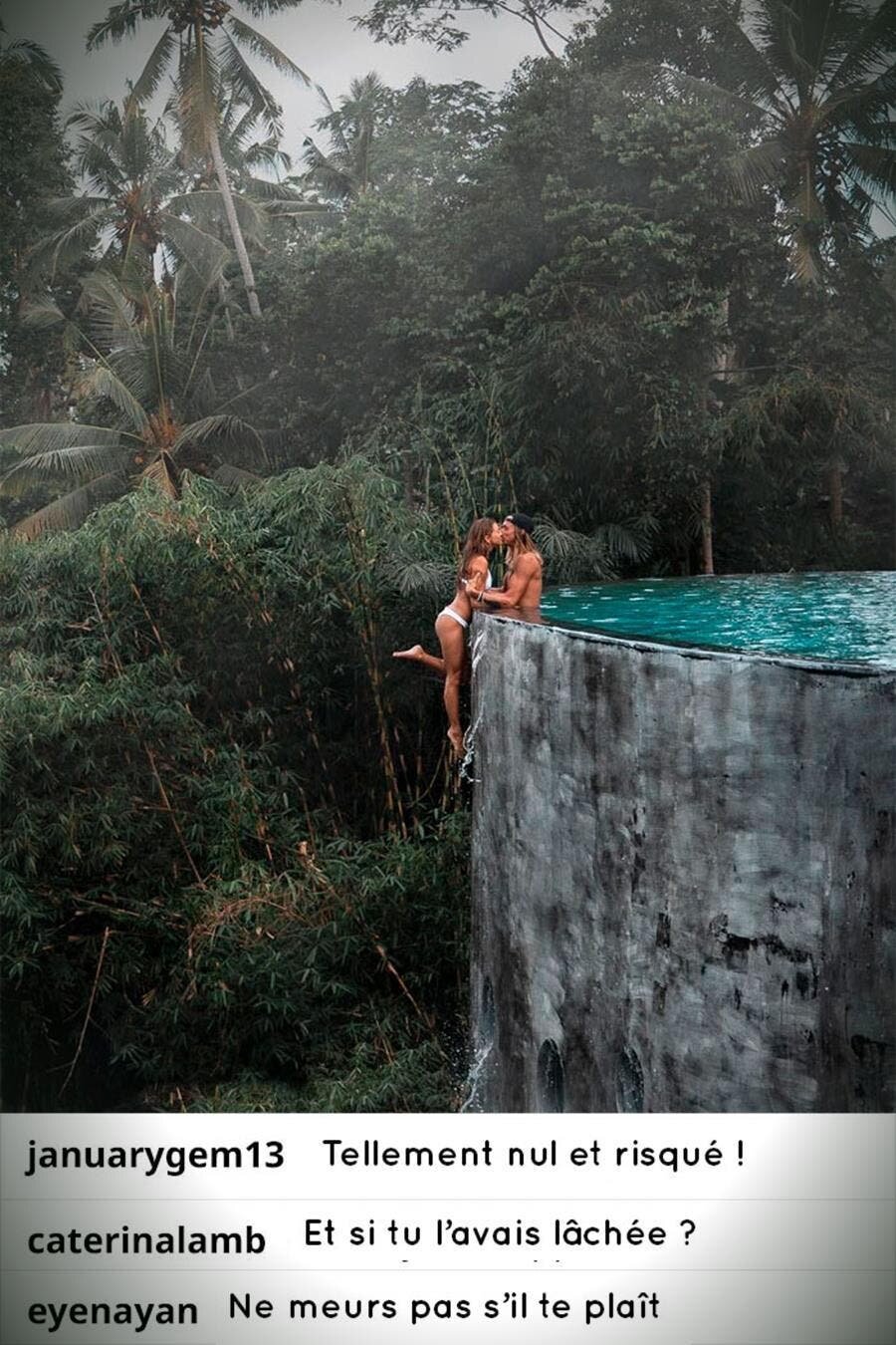 couple, photo, piscine