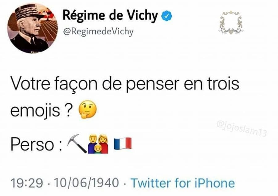 vichy, tweet