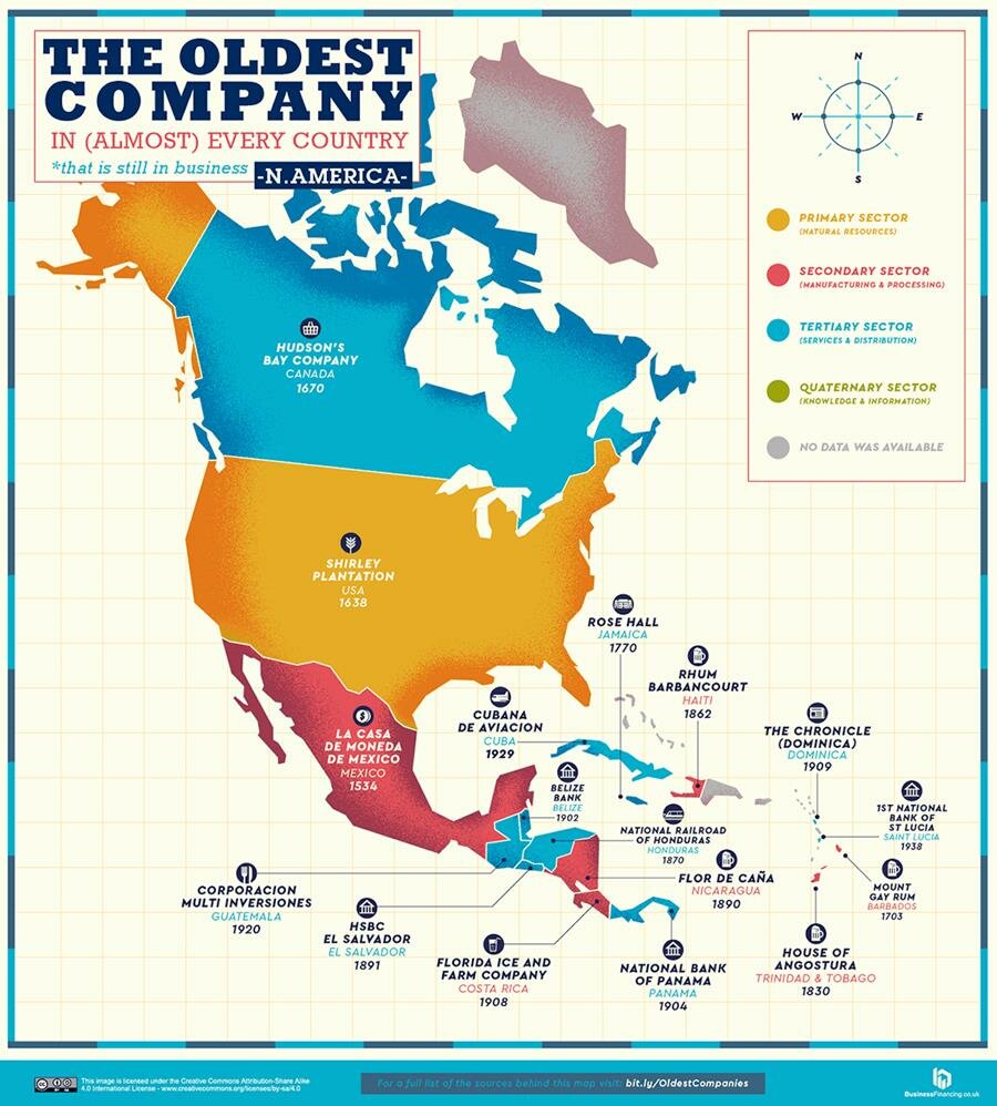 carte, entreprises, amérique du nord