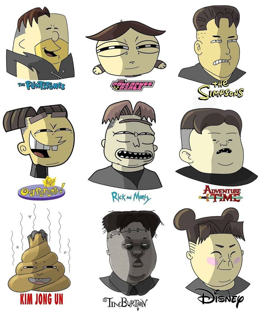 dino tomic, dessins animés, Kim Jong-un