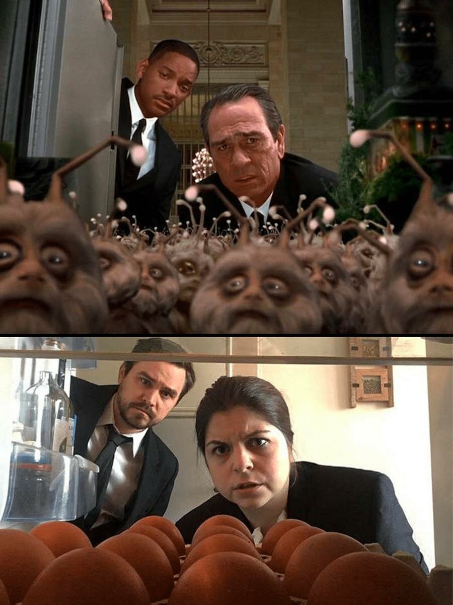 scène culte, film, revisite, Men in Black