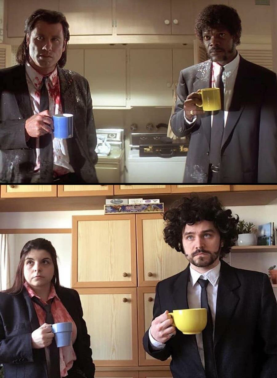 scène culte, film, revisite, Pulp Fiction