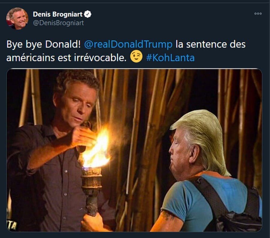 denis brogniart, tweet, populaire, trump