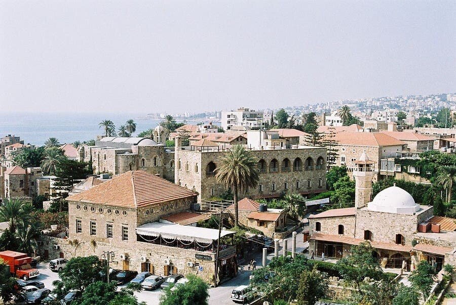 liban, byblos, vieille, ville, avant, après