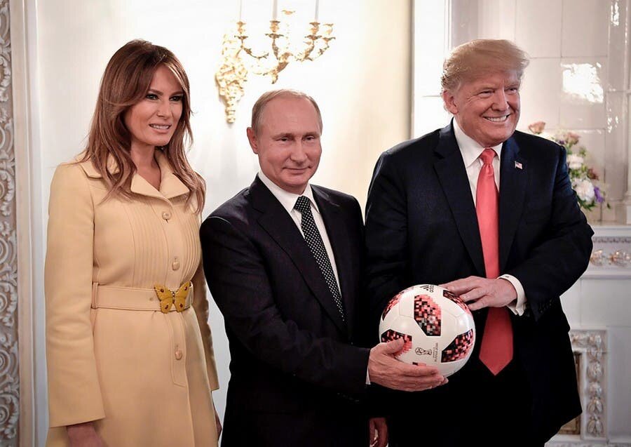 cadeau, trump, russie, poutine, foot, ballon