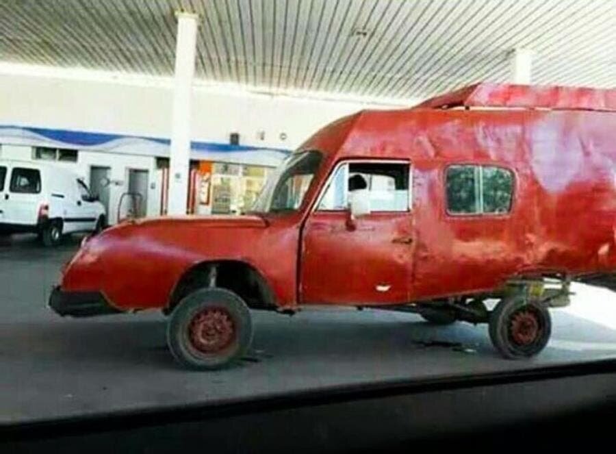 voiture, design, erreur, humour, insolite