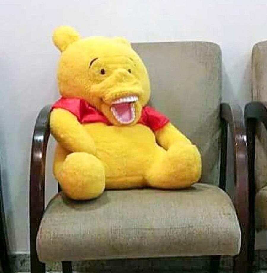 winnie l'ourson, insolite, peluche, humour