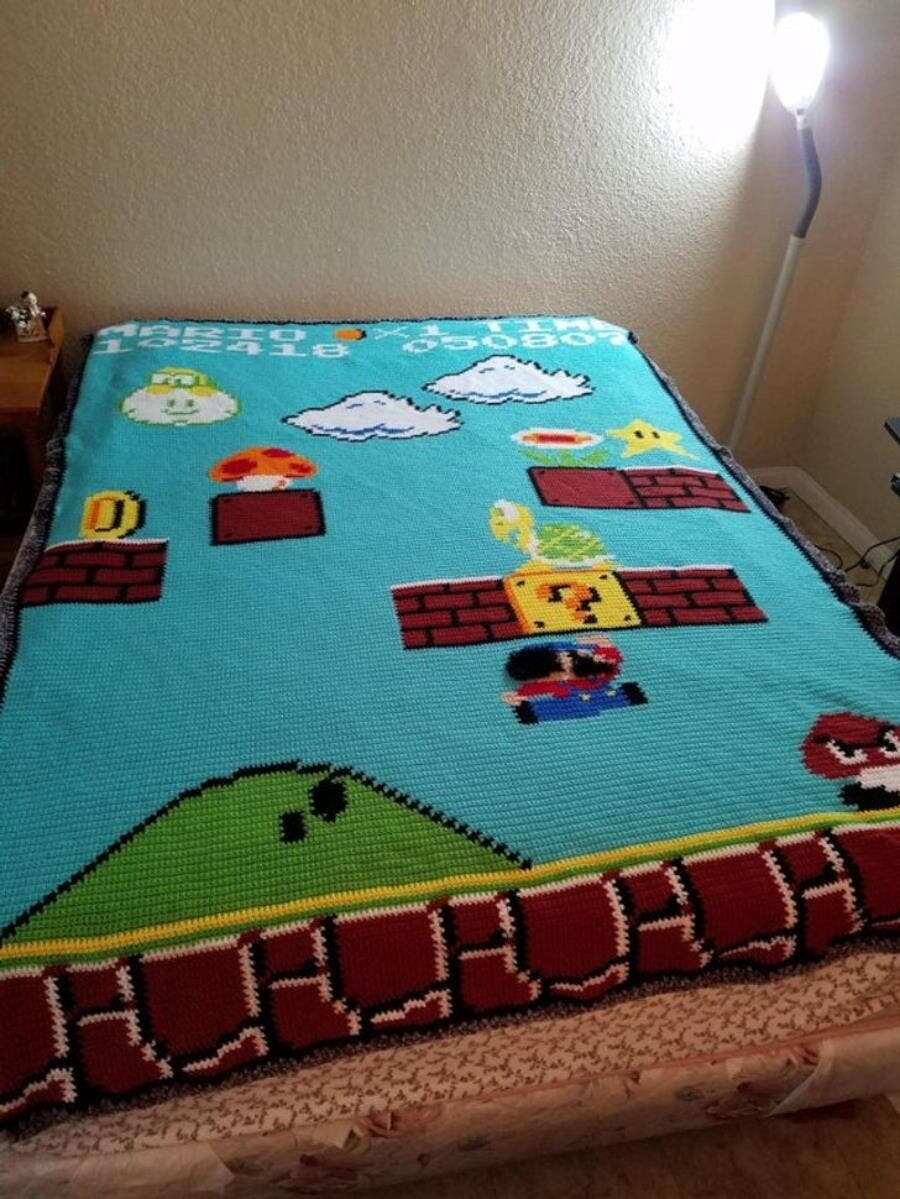 couette mario, fait maison, artisan, incroyable