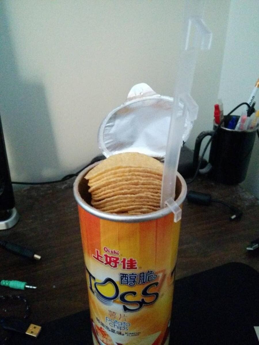 pringles, chips, invention, utile, insolite