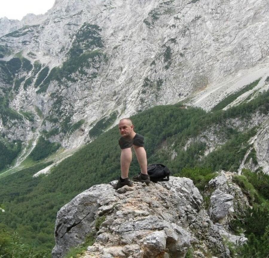 tête, homme, panorama, insolite, photo