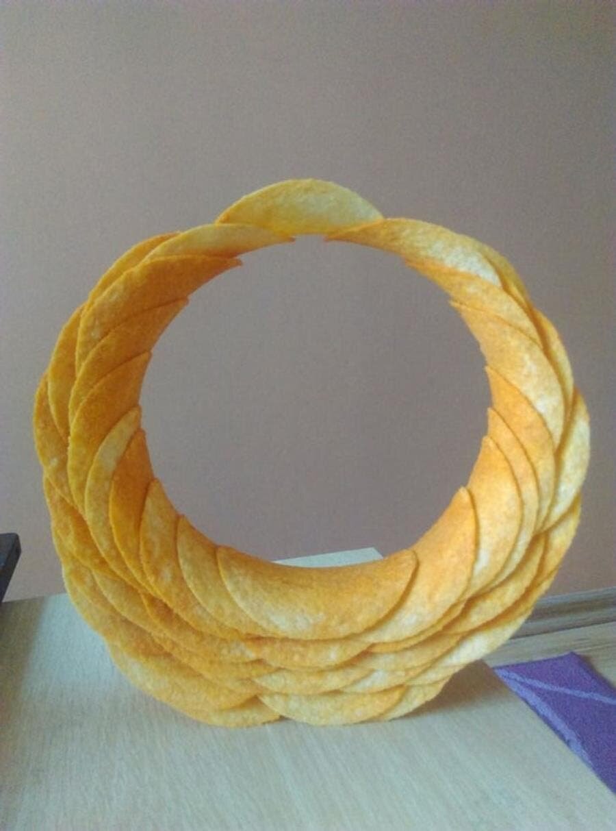 chips, sculpture, temps libre, insolite