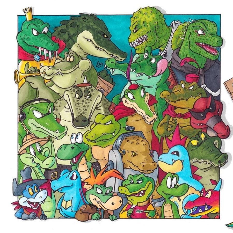 illustration crocodiles célèbres