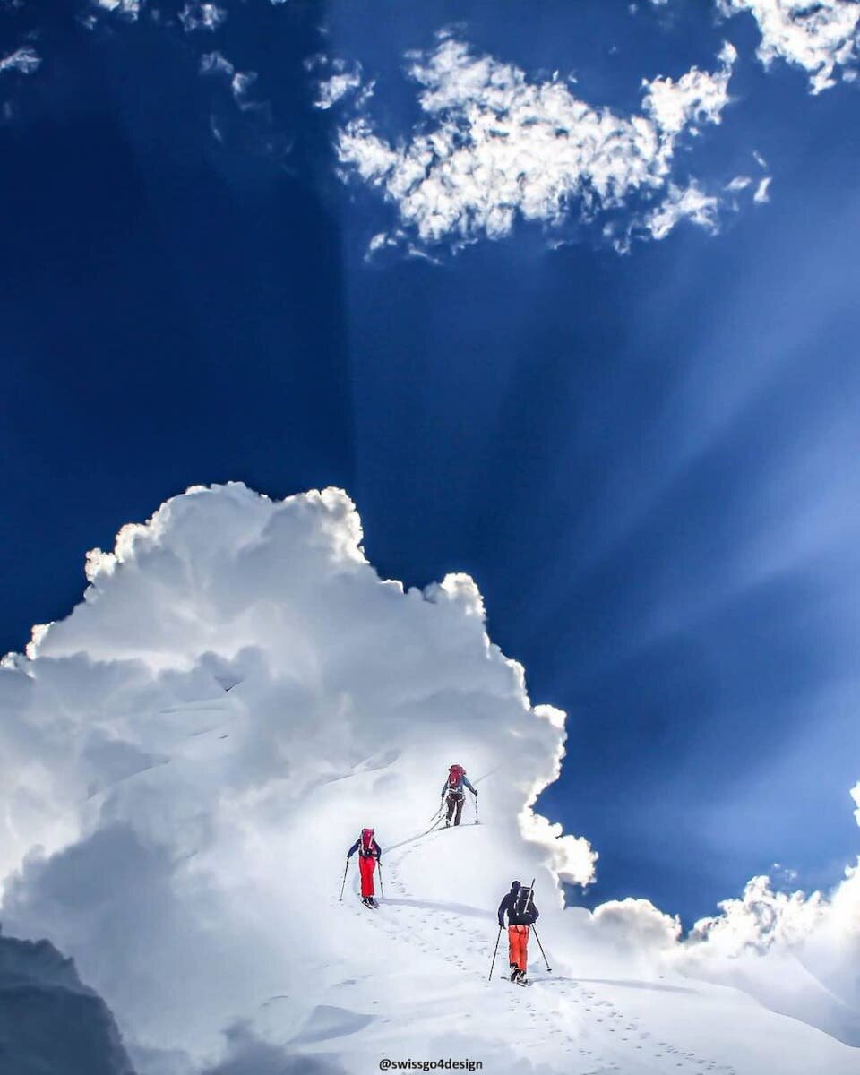 nuage montagne photomontage