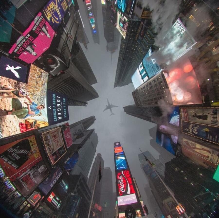 Time Square, impressionnant, insolite, photographie