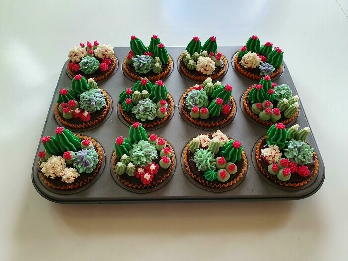 cupcakes cactus