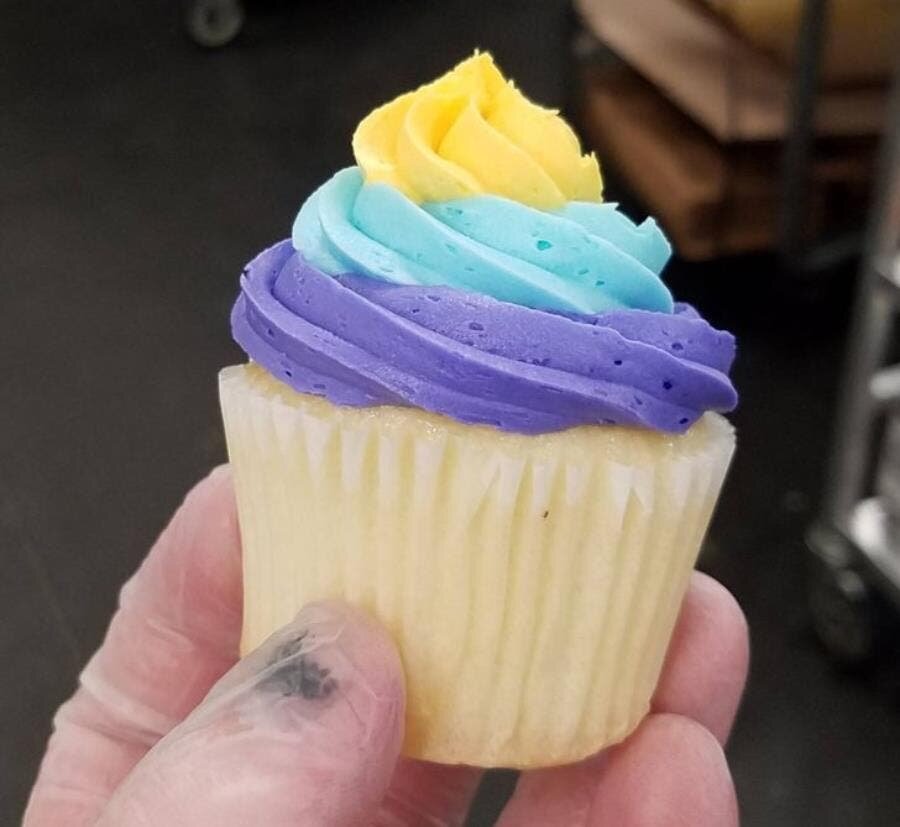 cupcake, glaçage, parfait, beau, coloré