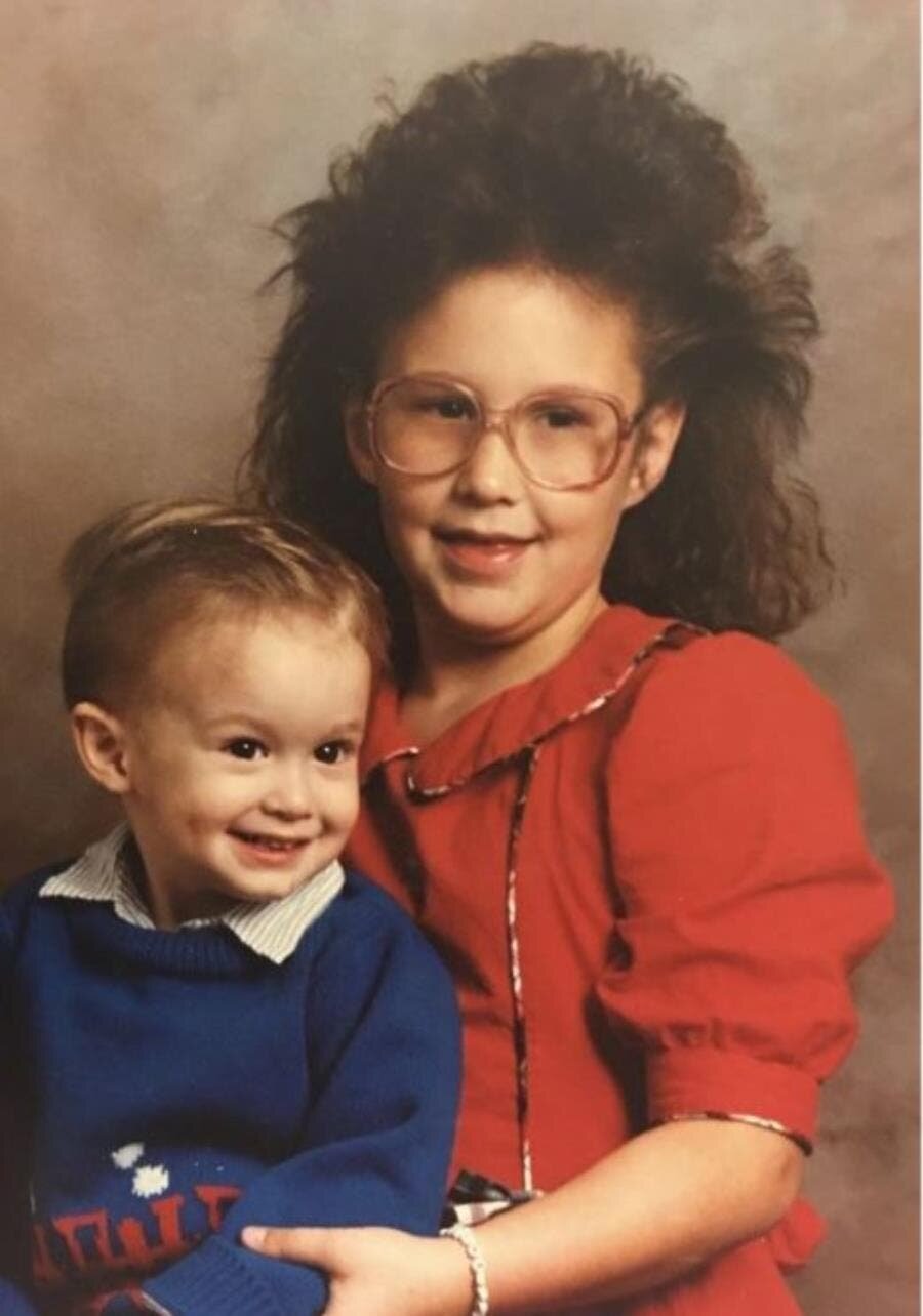 coupe, cheveux, enfant, horrible, raté, ancien, années 80