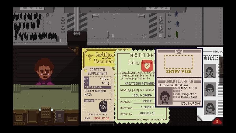 papers, please, capture d'écran, jeu