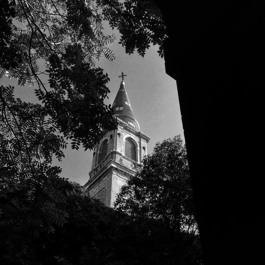 église noir blanc