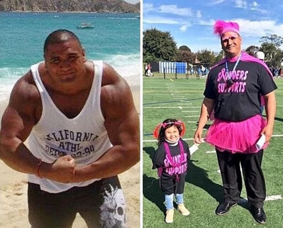 papa musclé fille