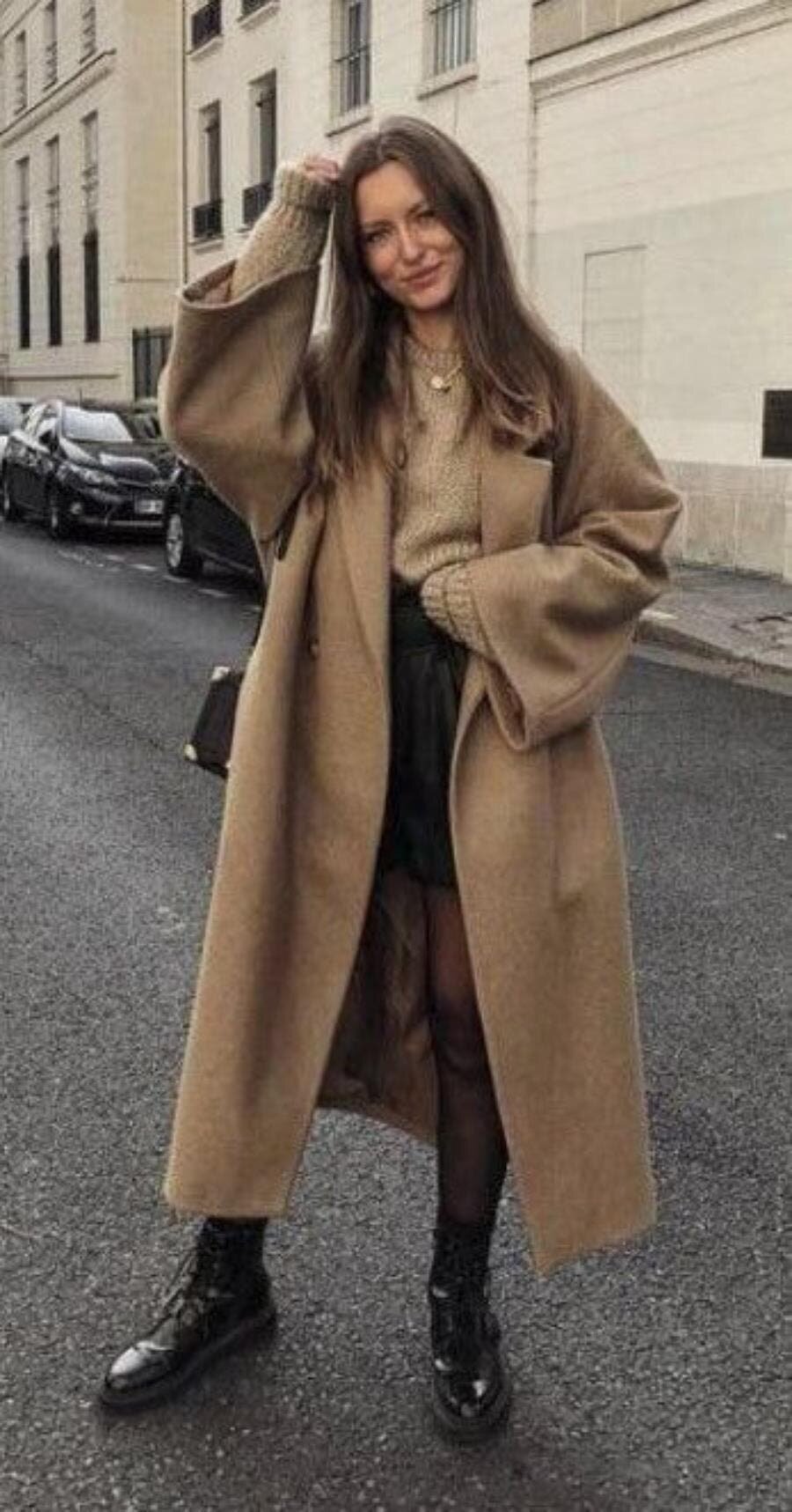 manteau, femme, style, femme