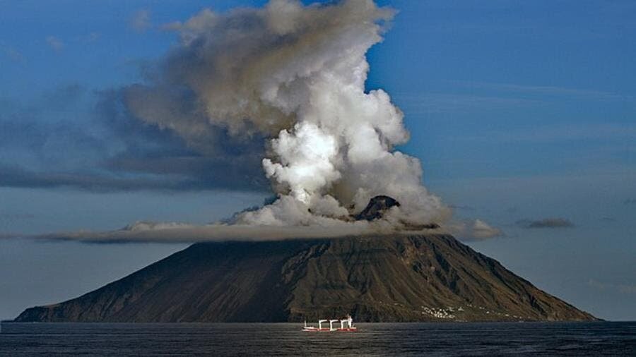 volcan éruption Sicile