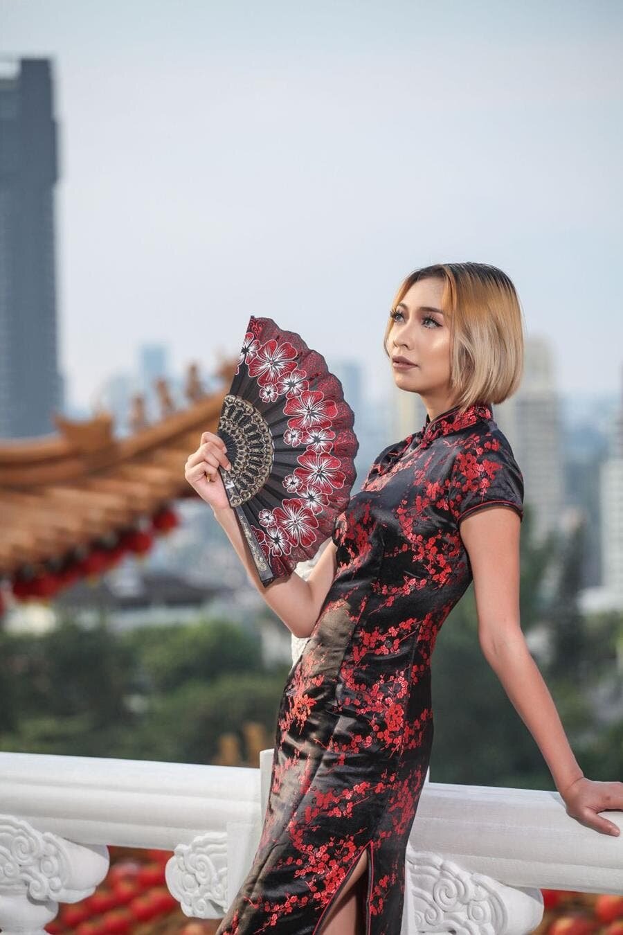 femme qipao chinois