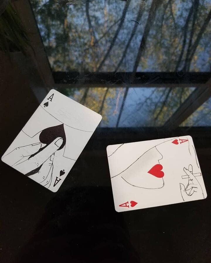 cartes jeu dessins 