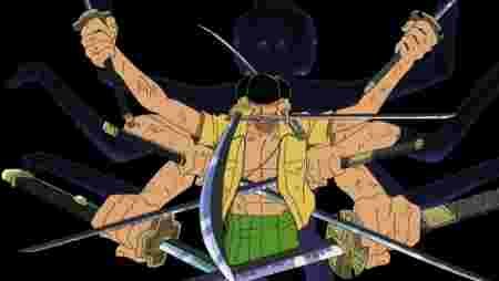 Créatures mythiques réinterprétations mangas démon Ashura One Piece Roronoa Zoro