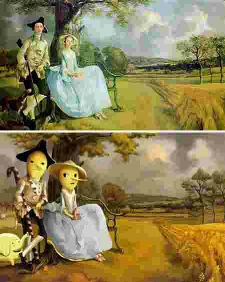 Lothlenan artiste pop culture oeuvre classique Adventure Time Thomas Gainsborough