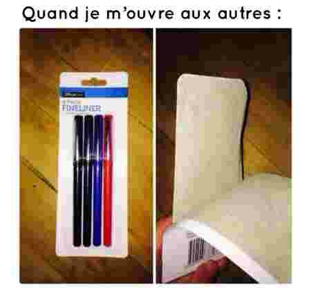 Image explication introverti humour ouverture facile stylo