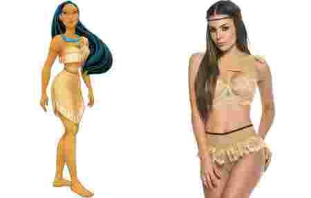 Pocahontas Disney lingerie sexy