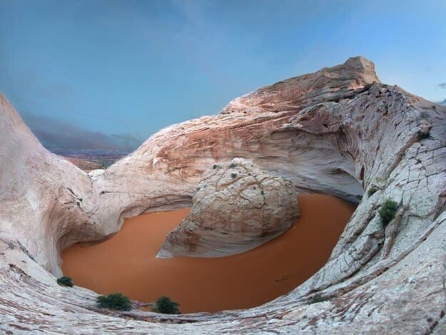 Photo du " cosmic navel" en Utah