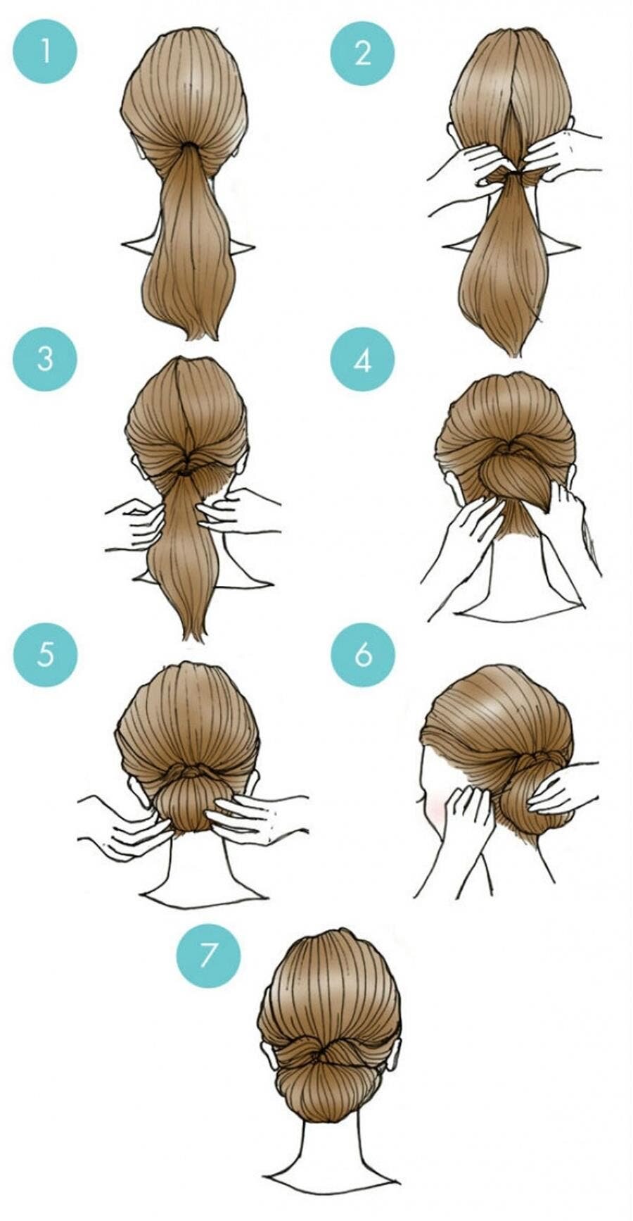 chignon bas élégant 