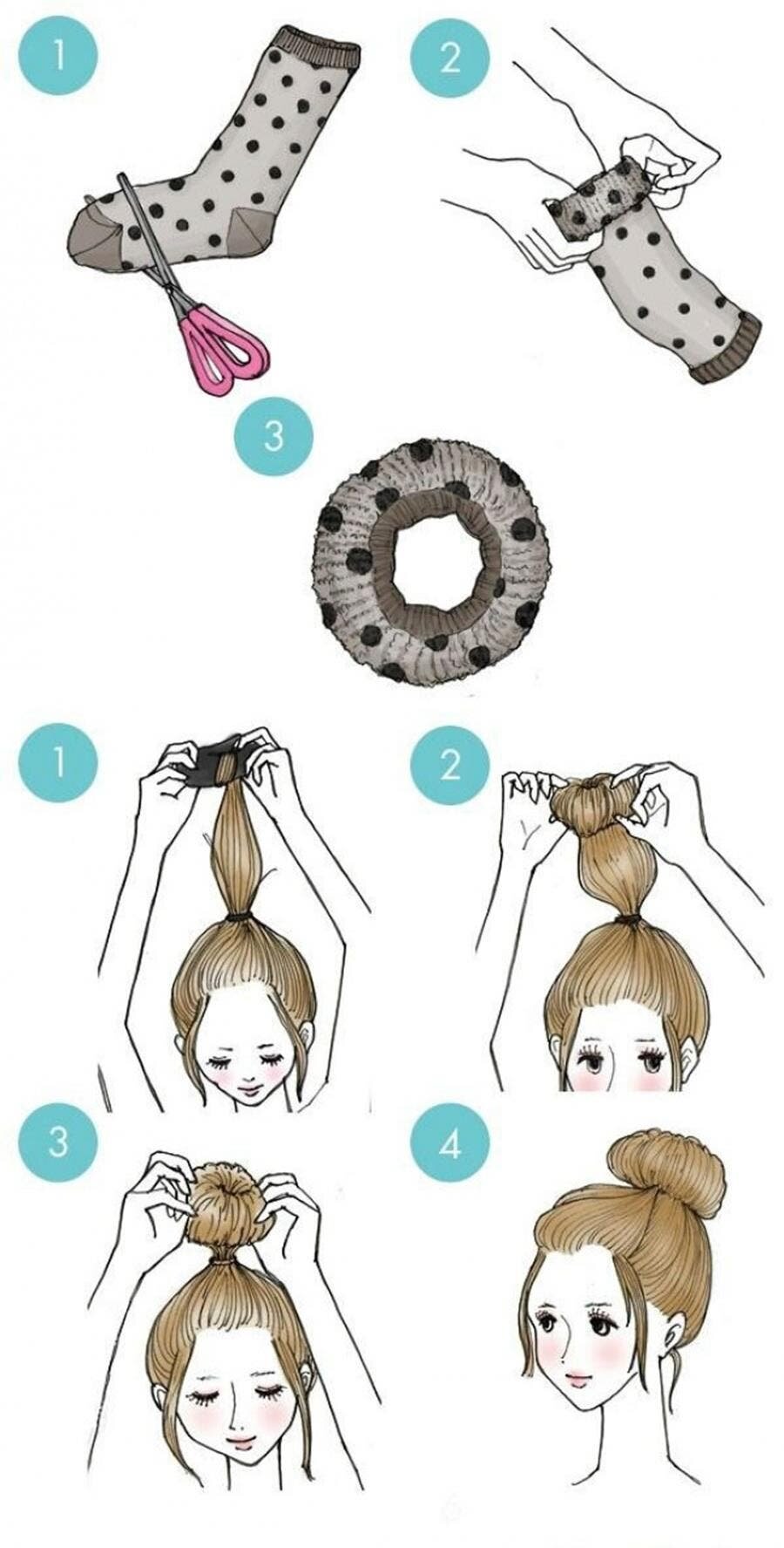 chignon simple