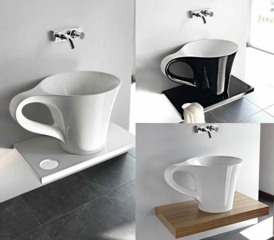 lavabo en forme de tasse