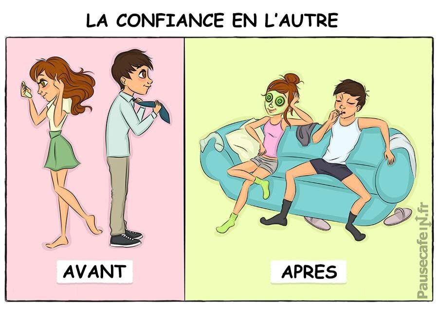 un couple qui se fait confiance